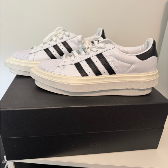 adidas | Shoes | Beyonc Adidas White And Black Platform Sneakers | Poshmark